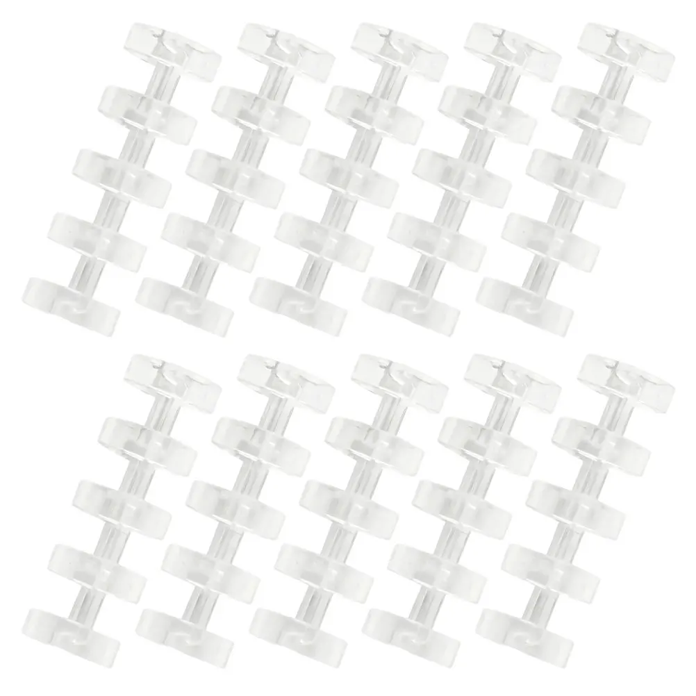 

20pcs Plastic Segmented Binder File Binder Scrapbook Clips Home Office School Use Easy Storage Practical Stationery