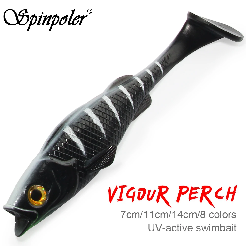 Vigour Perch Swimbait Pike Perch Zander Soft Bait Uv 7cm 11cm 14cm Dropshot Weedless Rubber Fish Scented Shad For Jig Head Rig