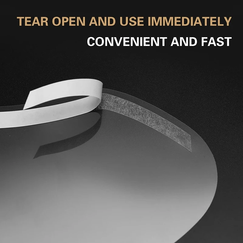 100Pcs Eye Protection Hairdressing Mask Isolate Haircut Tool Face Protecting Forehead Mask Face Shield Disposable