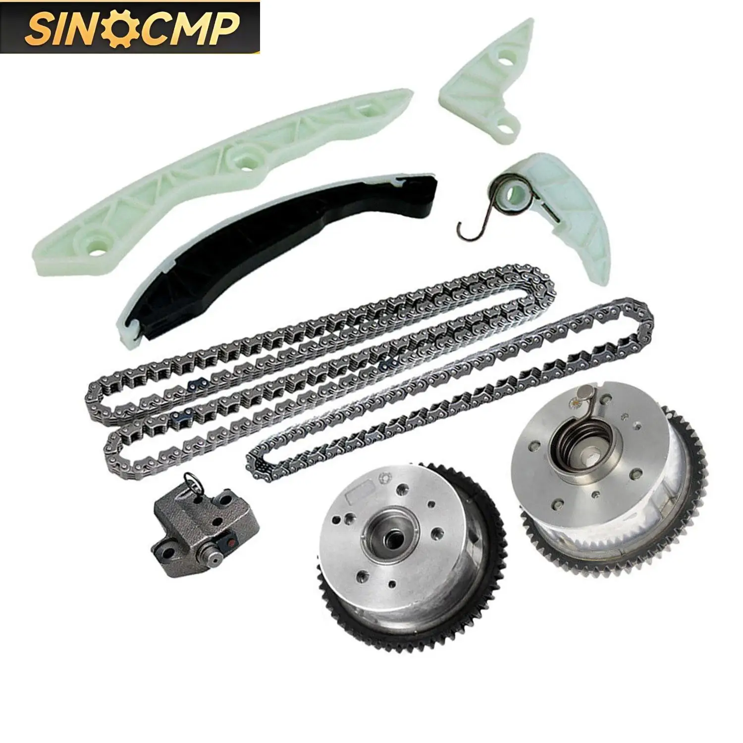 

Timing Chain Kit Camshaft Phaser Fits For Hyundai Genesis Tucson Kia Forte Timing Components Automobiles Parts 1Set