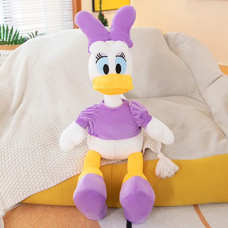 Donald Duck Daisy Plush Toy Cartoon Animal Daisy Duck Stuffed Toy Dolls Comfort Soft Sofa Hug Pillow Kid Birthday Christmas Gift