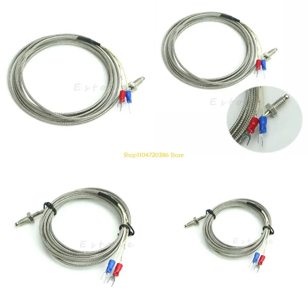 K0EA High Precision Temperature Sensor Probe M6 Brass Screw Thread for Coffee Machine, Water Heater, Wall Mounted Stove