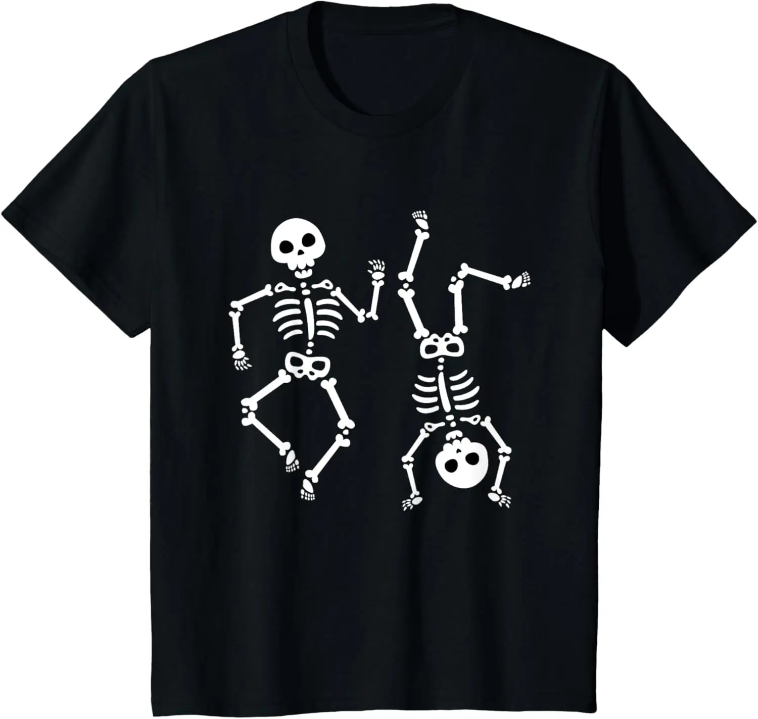 

Новая футболка-детская рубашка с танцующими скелетами на Хэллоуин для мальчиков и девочек, молодежная футболка для малышей