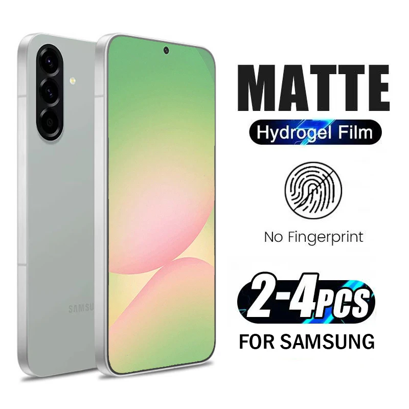

2-4 шт. матовая гидрогелевая пленка для Samsung Galaxy A56 A55 A54 A53 A52 A51 Защитные пленки для экрана A36 A26 A16 A06 A35 A25 A15 A05