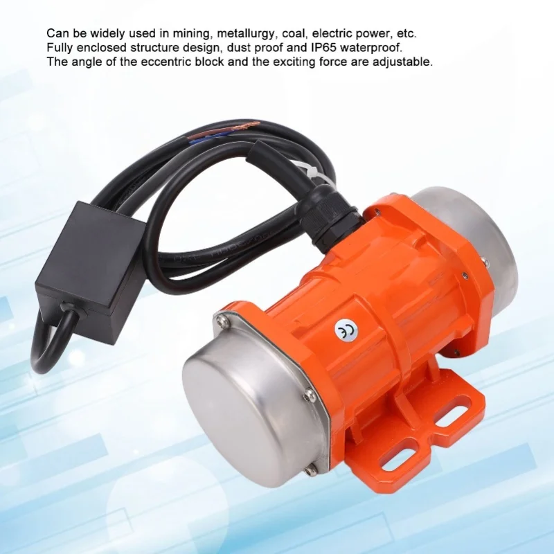 

Вибрационный двигатель однофазный, асинхронный, водонепроницаемый IP66, в корпусе из алюминиевого сплава, 220В, 3000 об/мин