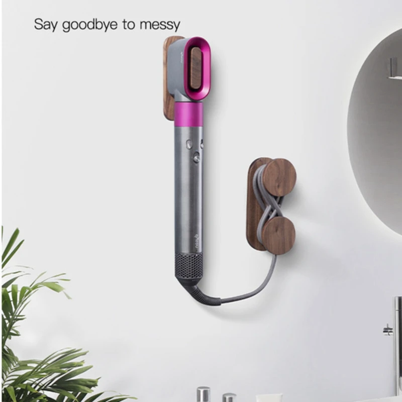 Hair Dryer Holder Wall Mount Storage For Dyson Airwrap Complete Styler Storage Rack For Hair Curling Wand Bathroom