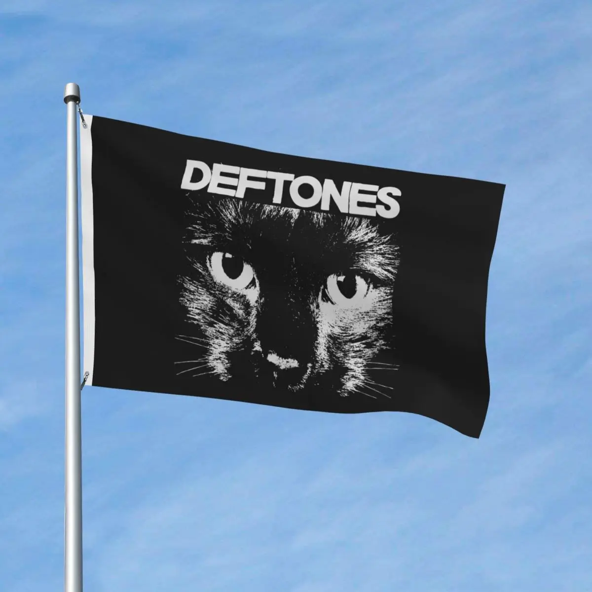 Deftones Cat Flag Outdoor Banner Polyester Punk Hip Hop Decoration Vivid Color 60x90 90x150cm Flags