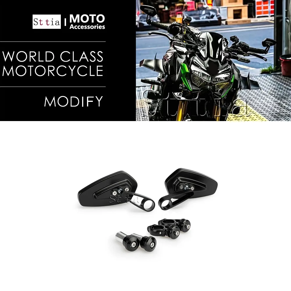 

2025 2026 Motorcycle Rearview Mirror Accessories For Kawasaki Z900 z900 Z650 z650 2017- Z 650 Z 900 CNC Handle Bar End Mirrors