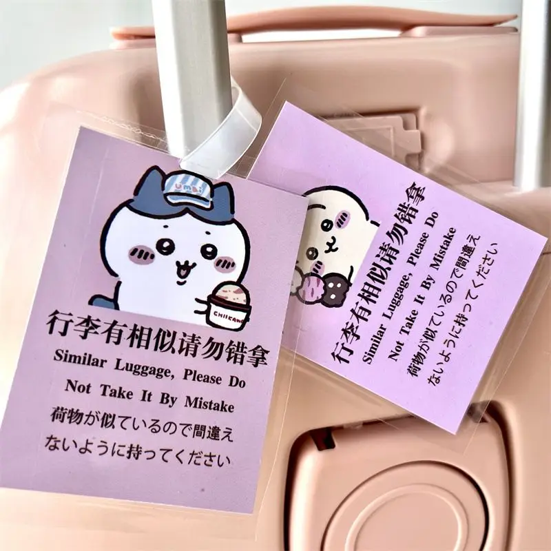 

Chikawa Usaki New Luggage Tag Women Bag Pendant Cartoon Baggage Tags Portable Holder Boarding Luggage Label