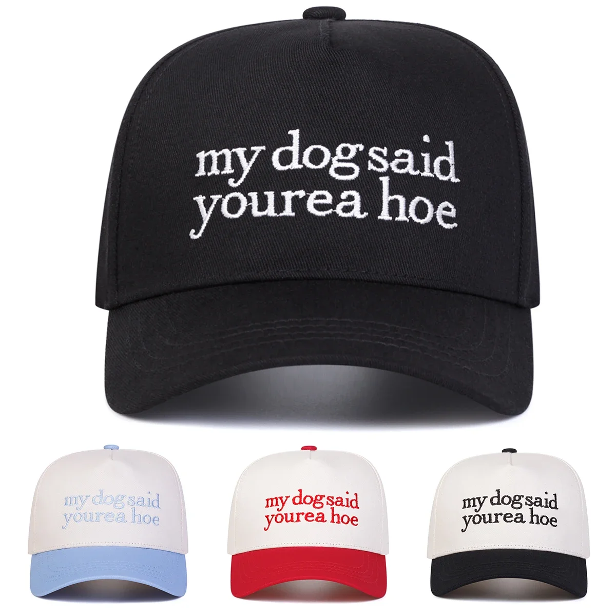Unisex Yourea Hoe Baseballkappen mit Buchstabenstickerei, verstellbar, für den Außenbereich, für Frühling und Herbst, lässiger Sonnenschutzhut
