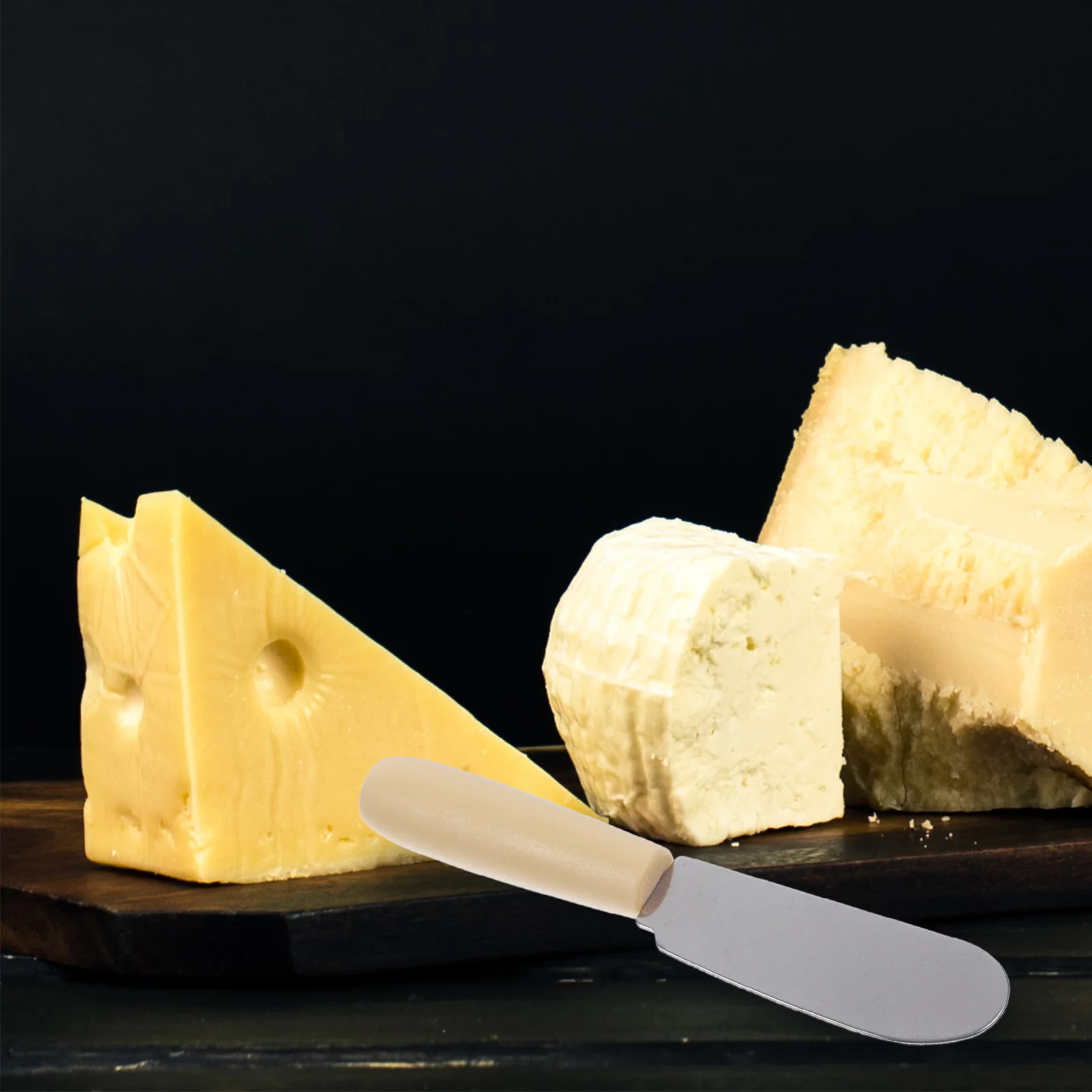 

12pcs Stainless Steel Blade Plastic Handle Butter Spatula For Cream Cheese Spreading Baking Dessert Tool Icing Smoother Kitchen