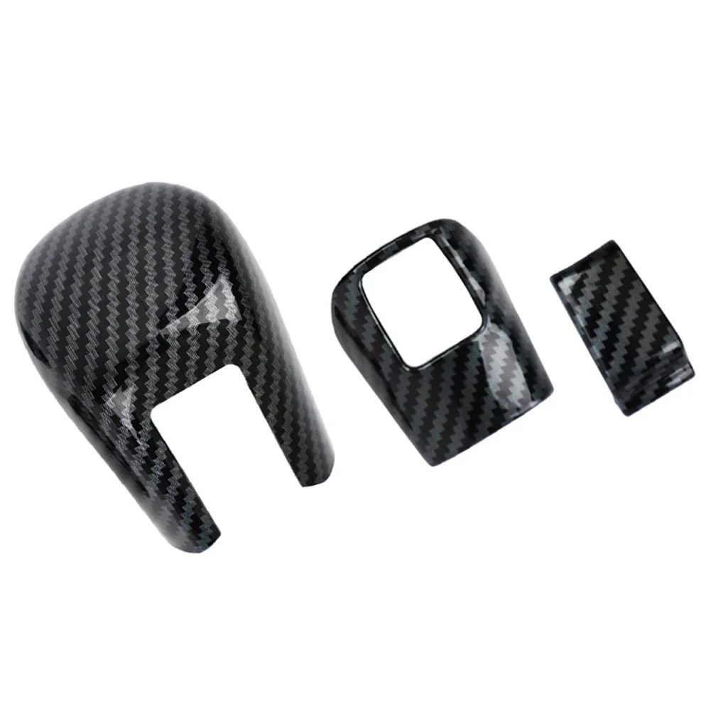 For Honda Civic 10th Gen FC FK 2016-2021 Carbon Fiber Style Gear Shift Knob Cover ABS Gear Lever Head Trim Interior Accessories view 5