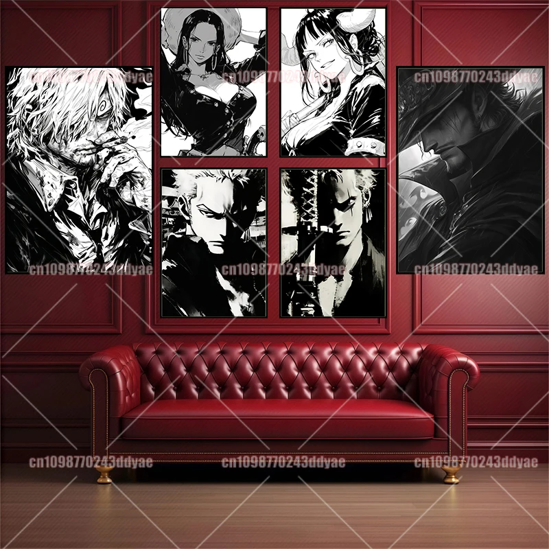 

Anime Poster One Piece Zoro Wall Painting Luffy Chopper Robin Decorate The Latest Bedroom Home Artwork Canvas Wall Painting