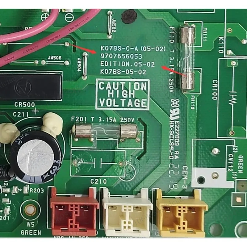 Air conditioning motherboard K07BS-05-02 K07BS-C-A (05-02) 9707656053 new frequency converter