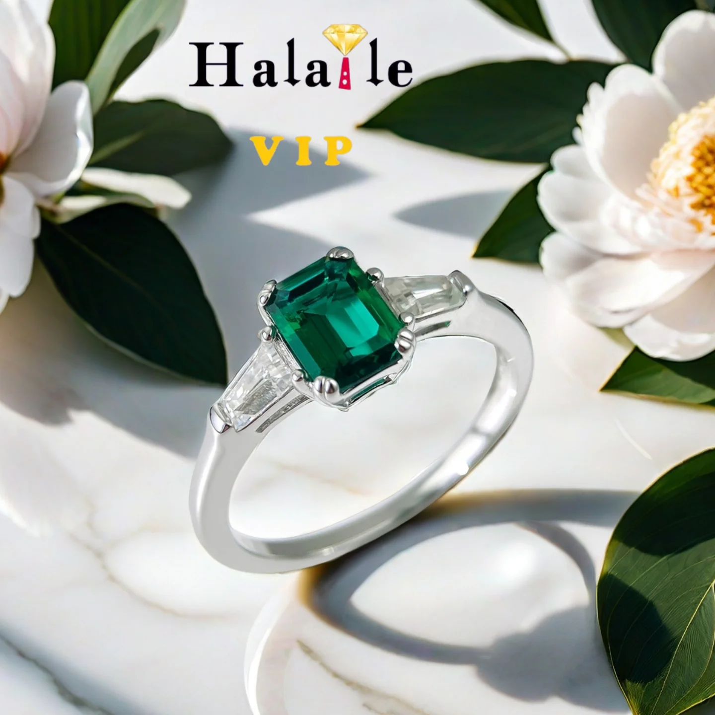 

Кольца Halaile 5*7 мм, 1 карат, выращенный в лаборатории шамбиан, изумруд/рубин и муассанит для женщин, серебро S925, сверкающие вечерние ювелирные украшения