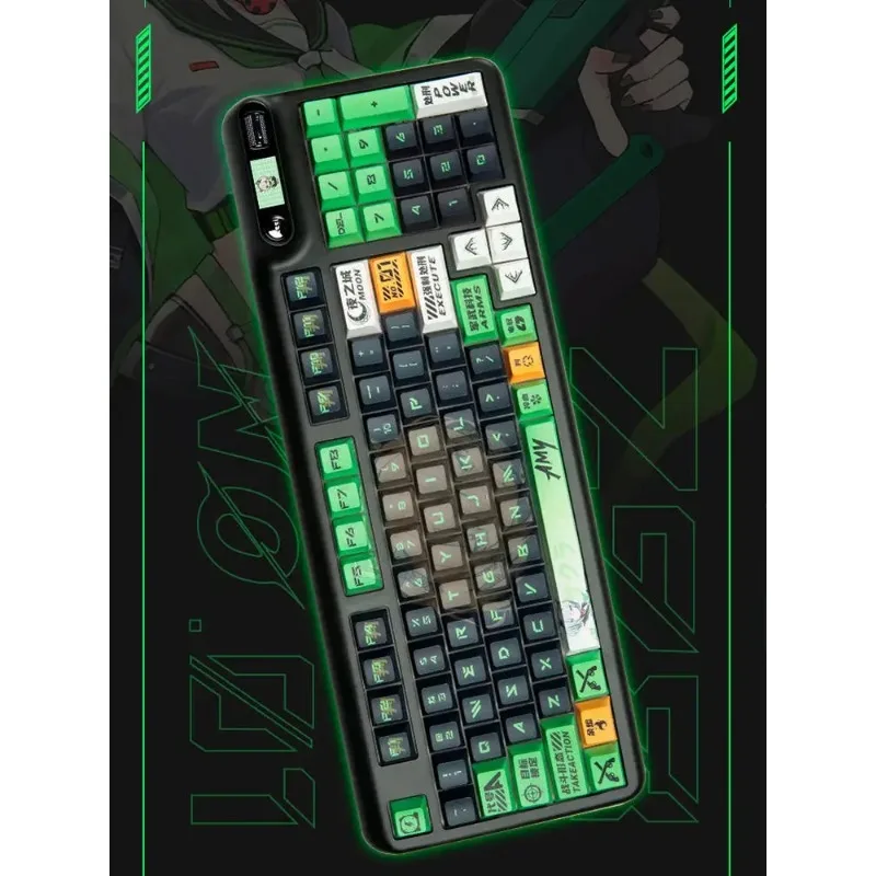 

KZZI Z98IP Custom Model Wireless Bluetooth Mechanical Keyboard Three Mode Gaming Girls Gift Co-branded Side Engraving