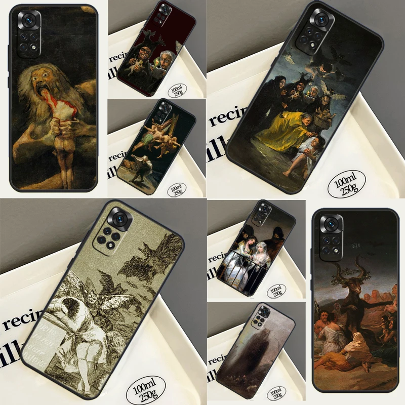 Spain Francisco Goya Art Case For Xiaomi Redmi Note 8 9 10 11 12 Pro Plus Turbo 11S 10S 12S Redmi 9C 10C 12C Coque