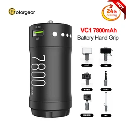 Fotorgear VC1 7800mAh Battery Power Bank Charger Hand Grip 18W PD QC Fast Charger for GoPro 11/10/9/8 for Light Camera Phone