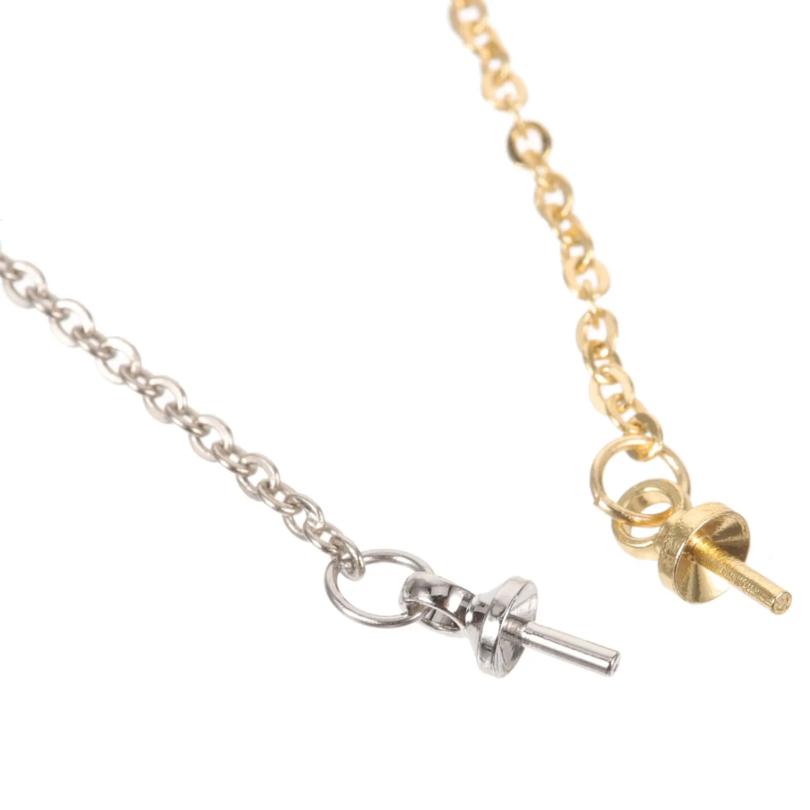 

2 Pcs Extended Chain Spring Buckle Portable Extender Necklace Extenders Extension Adjustable for Jewelry Bracelet Metal