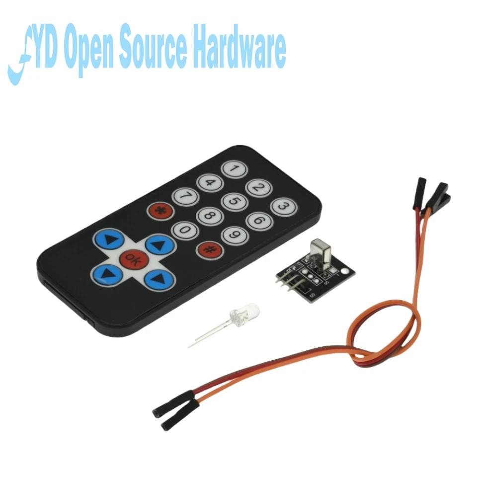 1 set Infrared Remote Control Module Wireless IR Receiver Module DIY Kit HX1838 for Raspberry Pi