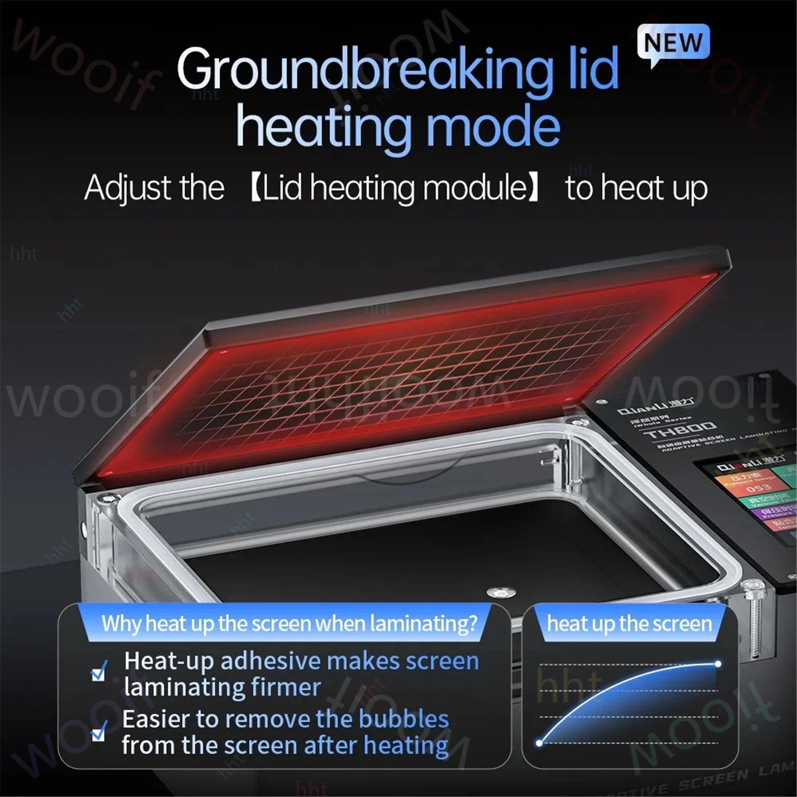 iParts QianLi TH800 iWhole Series Adaptive Intelligent Laminating Machine Universal Intelligent Airbag Style