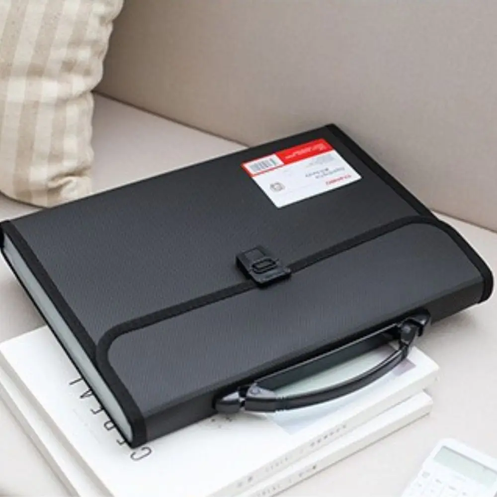 A4 Simple Hand Held Accordion Briefcases Document Bag Storage Wallet Document Organiser Paper Folder