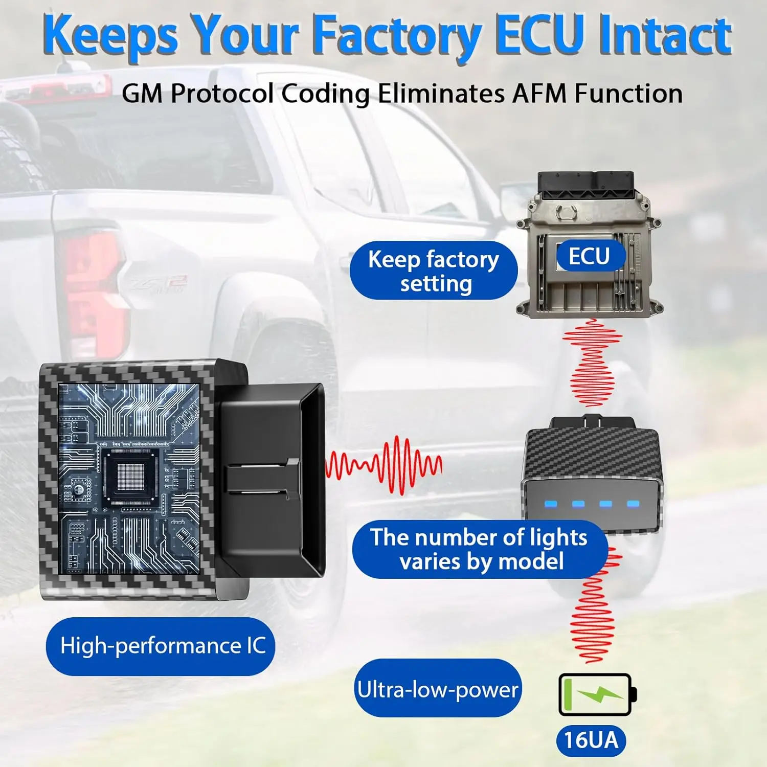 جهاز إزالة AFM DFM لمحركات GM Silverado Sierra Yukon Escalade 2007-2024 V6 V8 وحدة حذف إدارة الوقود النشطة #5