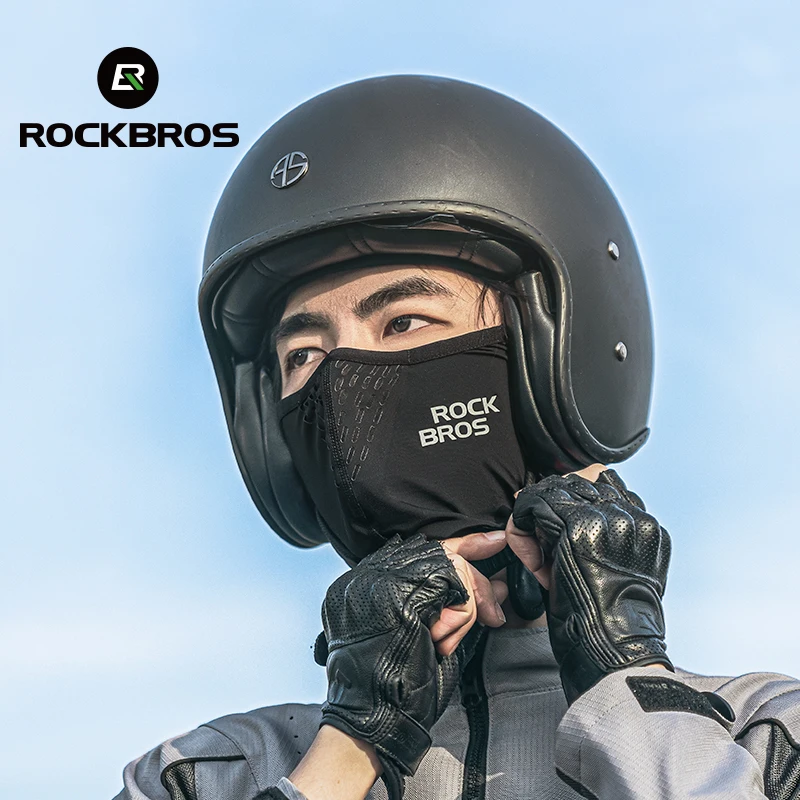 ROCKBROS Summer Bicycle Mask Breathable Cooling Absorbing Sweat Bicycle Balaclava Motorcycle Mask Quick-Drying Cycling Scarf