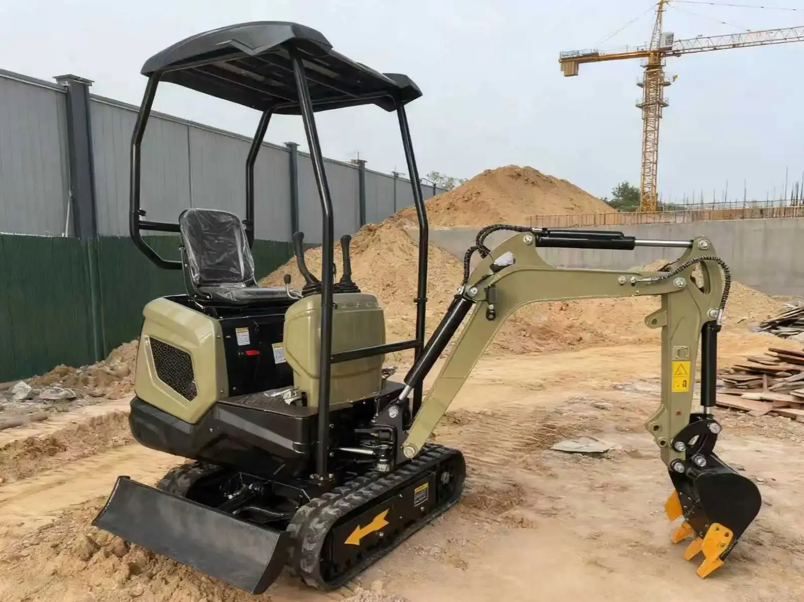 

Hot selling small excavator 1.2 tons compact small hydraulic excavator multifunctional construction machinery