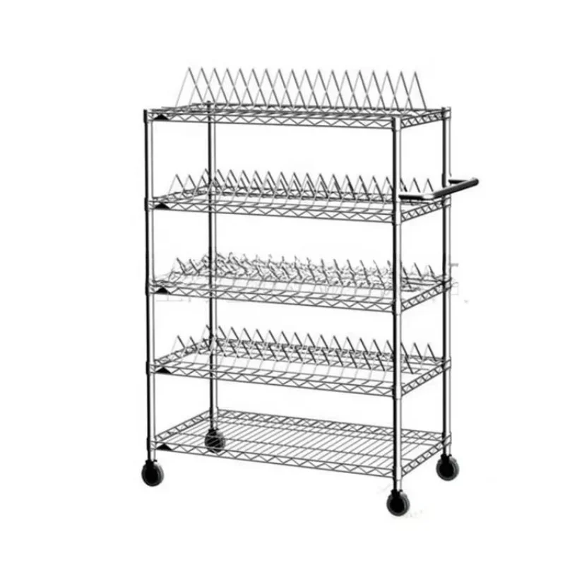 Commercial Stainless Steel Wire Dish Rack – Restaurant Plate Drying & Storage, Durable & Reliable