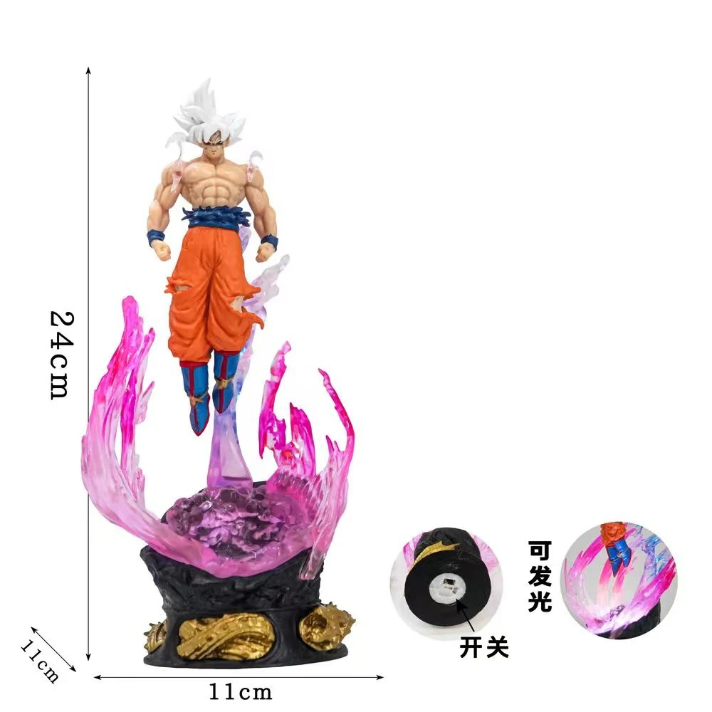 لعبة دراغون بول سون جوكو أنيمي الشكل 25 سنتيمتر بولي كلوريد الفينيل الترا غريزة سوبر سايان تمثال تحصيل لعبة مجسمة حلية لمحبي #1