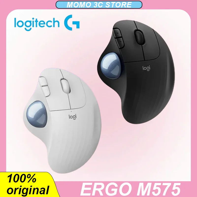 

Logitech Ergo M575 Wireless Mouse Buletooth 2.4G Ergonomics Long Endurance Customized PC Gaming Mice Laptop Optical Tracking