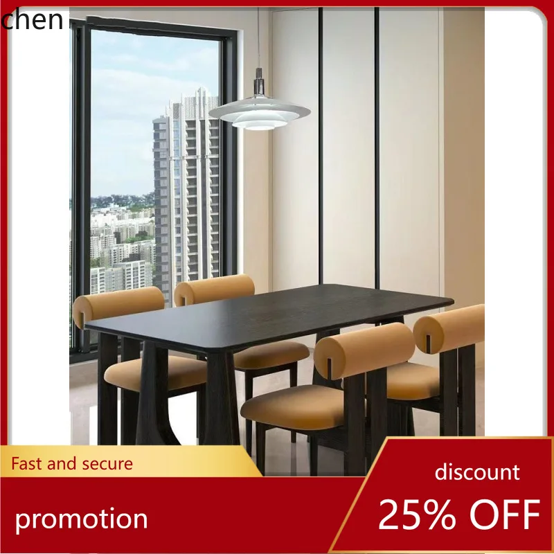 

HTT Retro Round Solid Wood Dining Table Vintage Style Home Restaurant Round Simple Creative Natural Wood Coffee Table