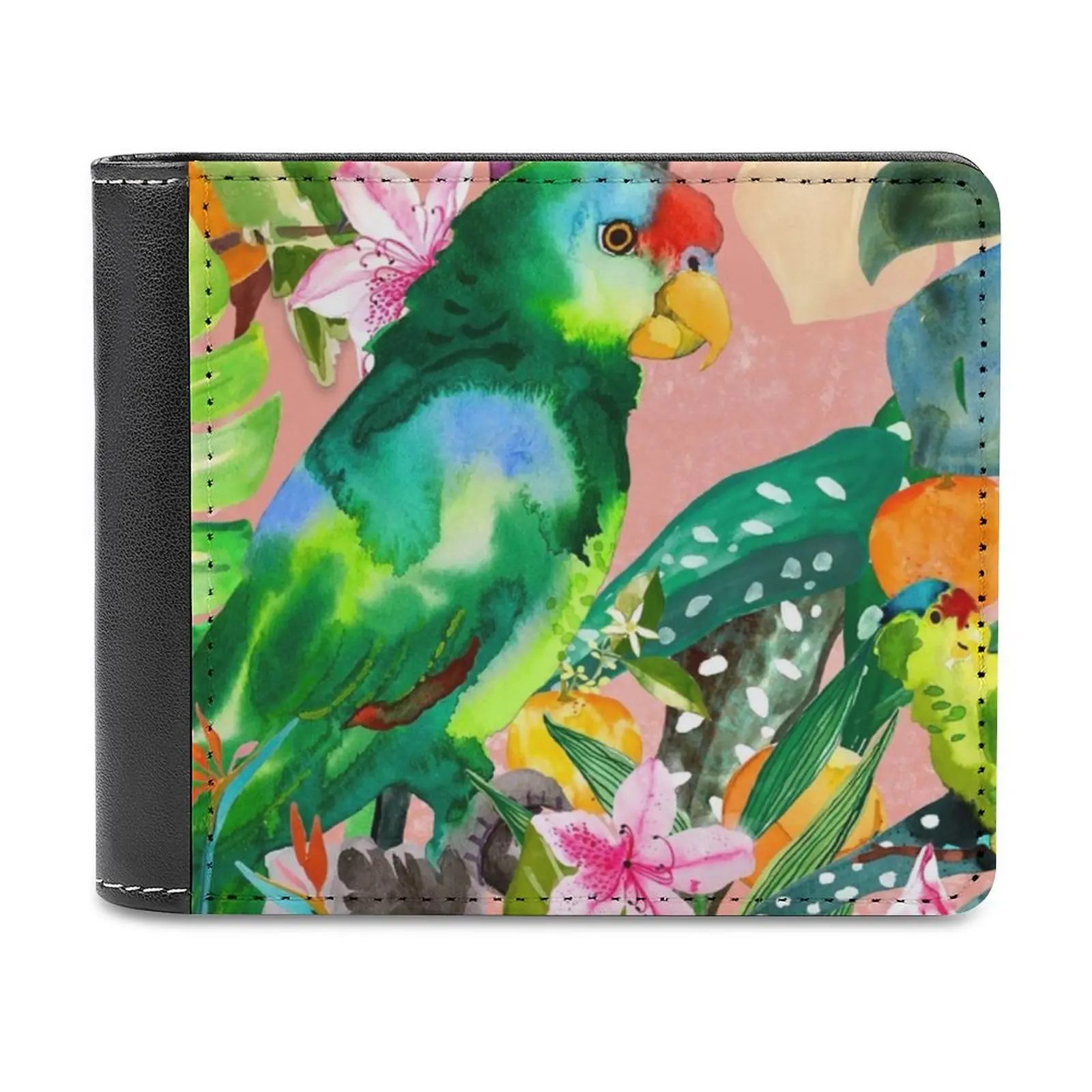 나타샤 가죽 지갑 남성용 지갑 지갑 머니 클립 여성 핑크 초상화 맞춤형 지갑 패턴 가죽 지갑 선물