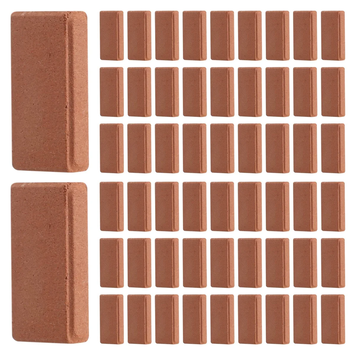 BAAA-200 Pieces Mini Bricks for Landscaping Miniature Bricks Brick Wall Small Bricks for Dollhouse Garden Parts,1/35 Scale