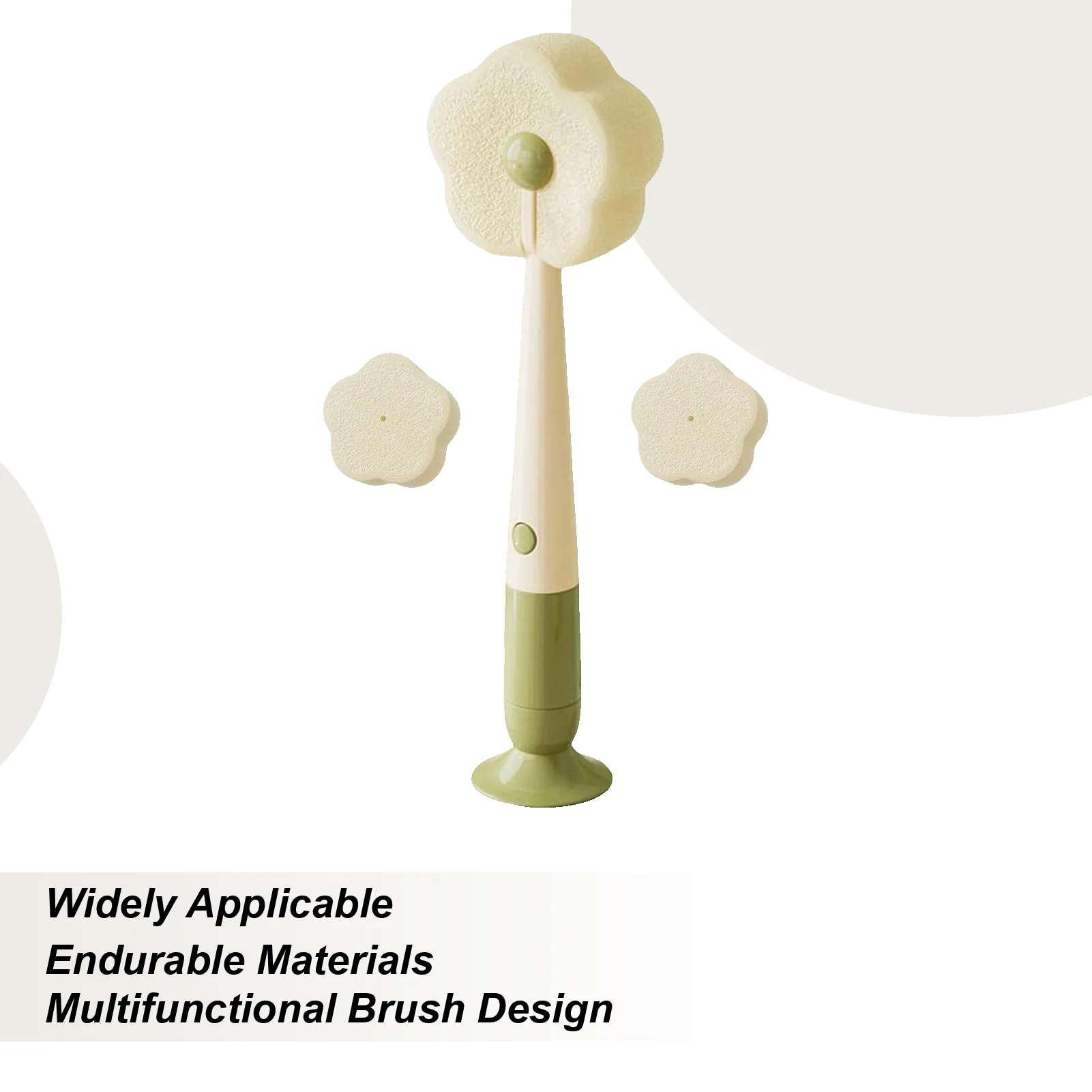

Cup Lid Cleaning Brush Tumbler Cleaner Brush Suction Tool Washer Sponge Scrubber Flower-Shaped Crevice Cleaner For Wine Bathroom