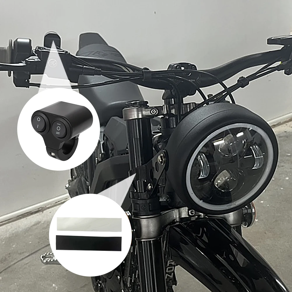 For Sur Ron Surron X Segway X260 Motorcycle 6 Inch Headlight LED Headlight Switch High Low Beam Plug&Play Turn Signal Lamps