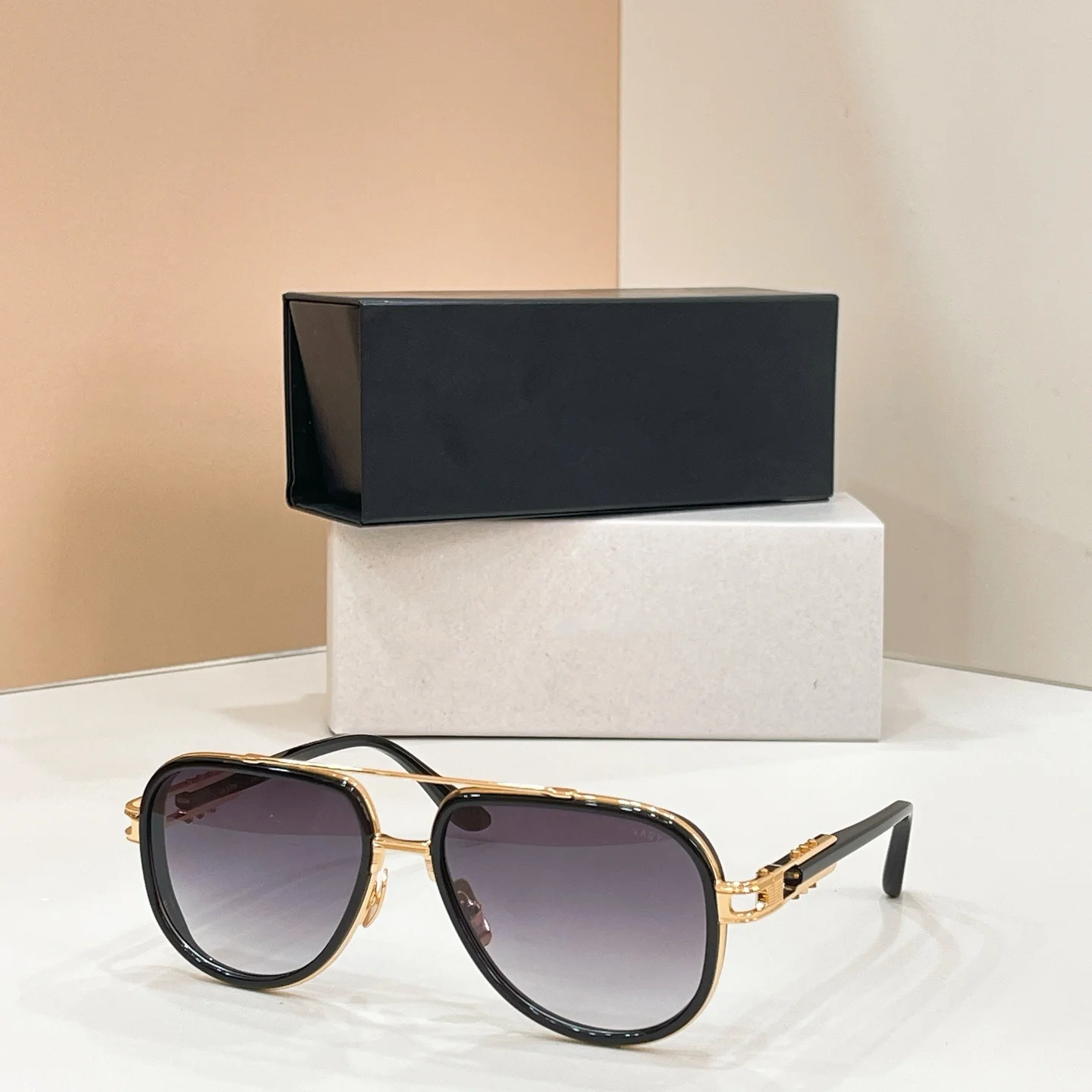 

Top quality ADITA DTS441 VASTIK luxury pilot sunglasses with box