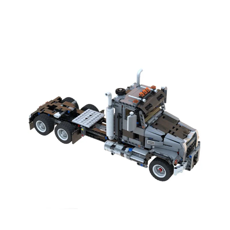 MOC-47968 Cargo Transport Truck Splicing Assembly Building Block Model • 1165 Parts MOC Creative Boy Birthday Building Block Toy