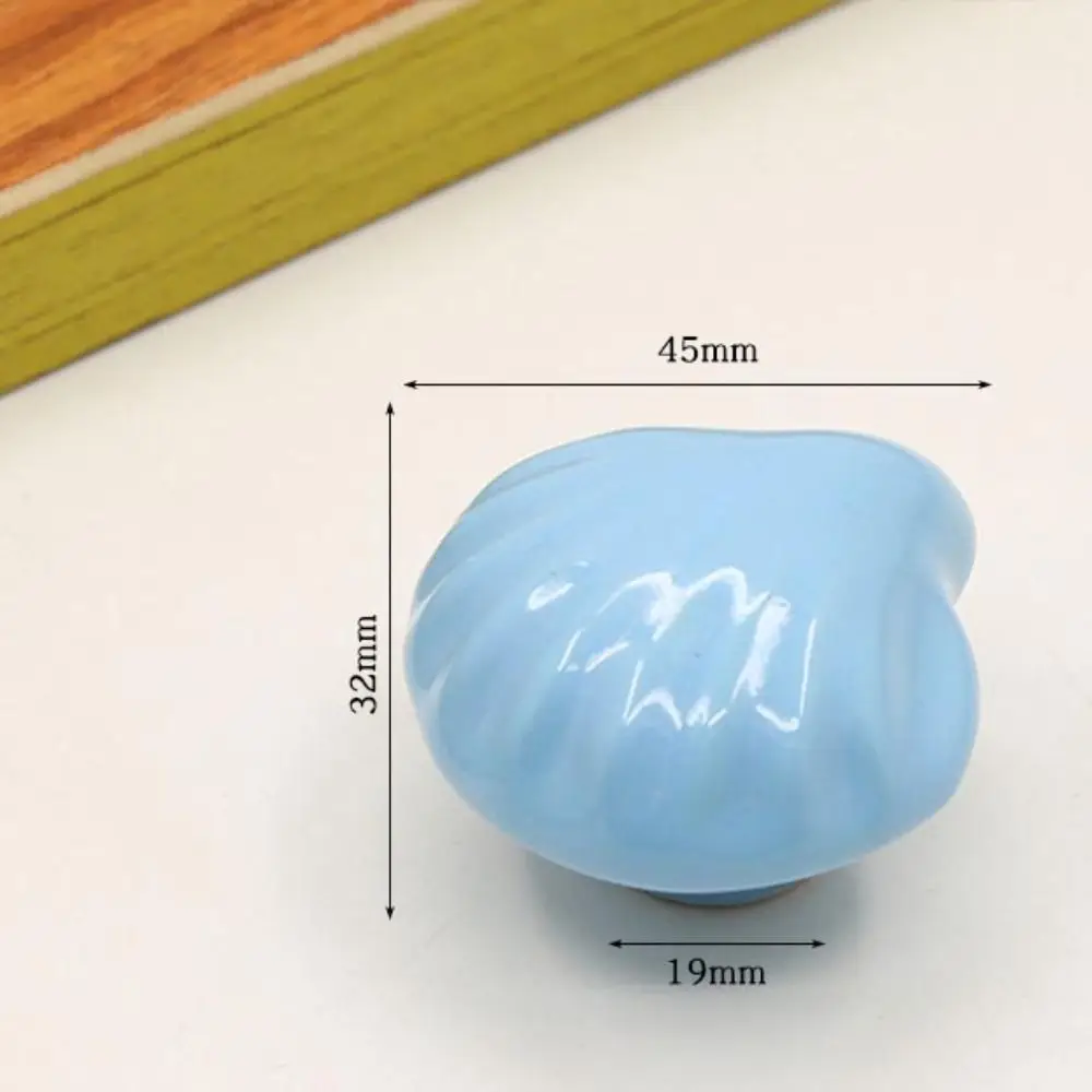 Simple Single Hole Ceramic Cabinet Knob Round European Style Door Pull Handles Vintage Drawer Knobs Bookcase