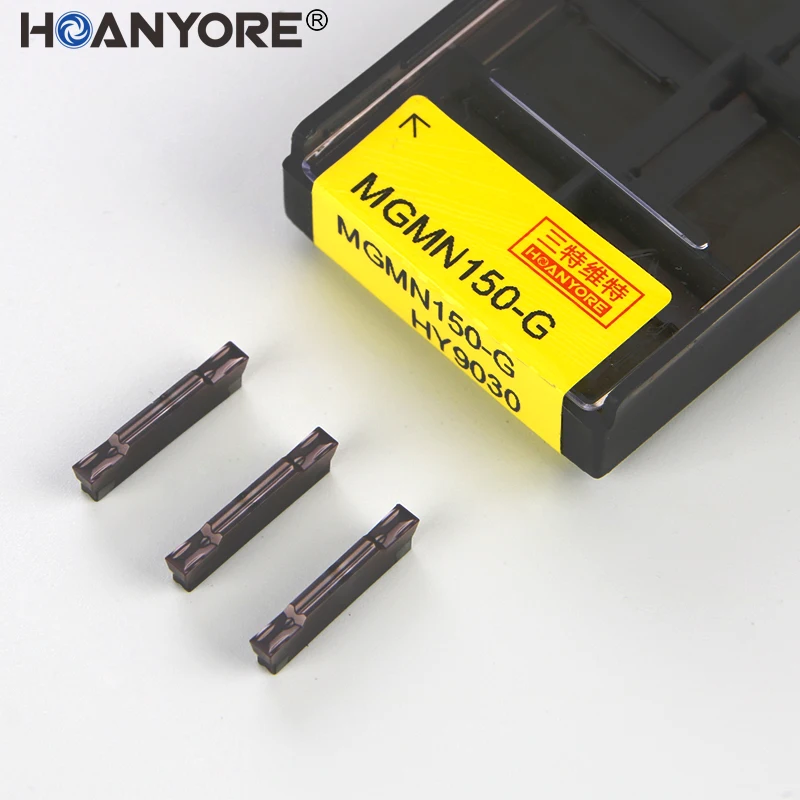 

MGMN150 MGMN200 MGMN250 HY9030 HY9018 Turning Tool Grooving Inserts Blade Lathe Carbide Cutting Tool CNC lathe inserts HOANYORE