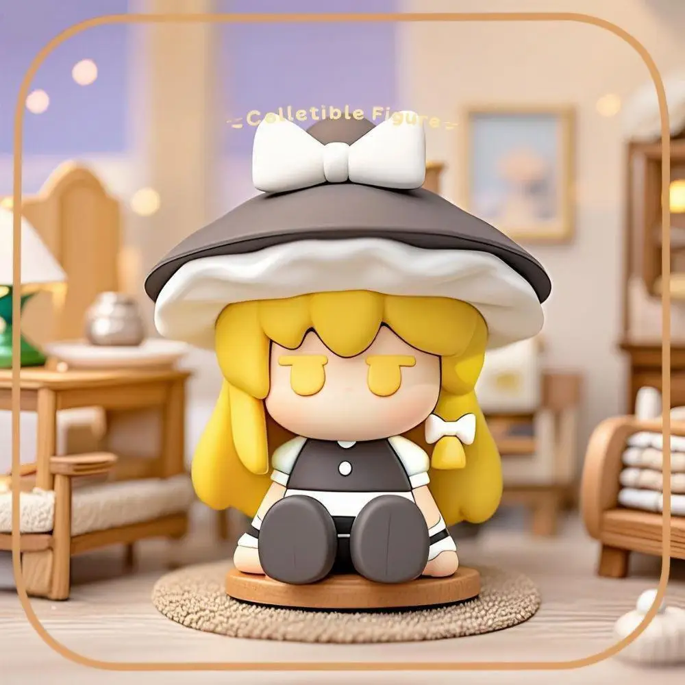

Touhou Project Kirisame Marisa Adorably Anime Figure Cartoon PVC Model Doll Desktop Ornament Car Decoration Kids Birthday Gifts