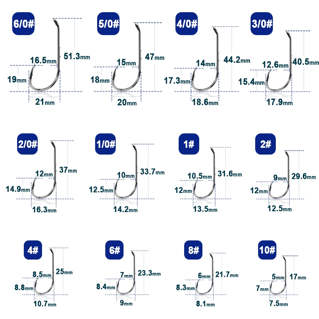9KM Baitholder Ami da pesca 50 ~ 200 pezzi Gancio per esca viva Gambo spinato Down Eye Offset Cerchio Gancio Pesca alla carpa Jig Verme Gancio Attrezzatura