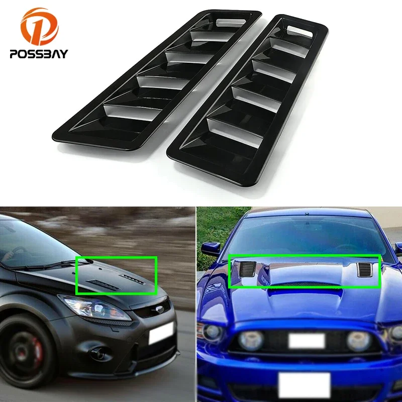 Car Front Bonnet Hood Vent Louver Scoop Cover Air-Flow Inlet Cooling Universal for BMW X1 X2 X3 X4 X5 X6 X7 Z4 Auto Accessories