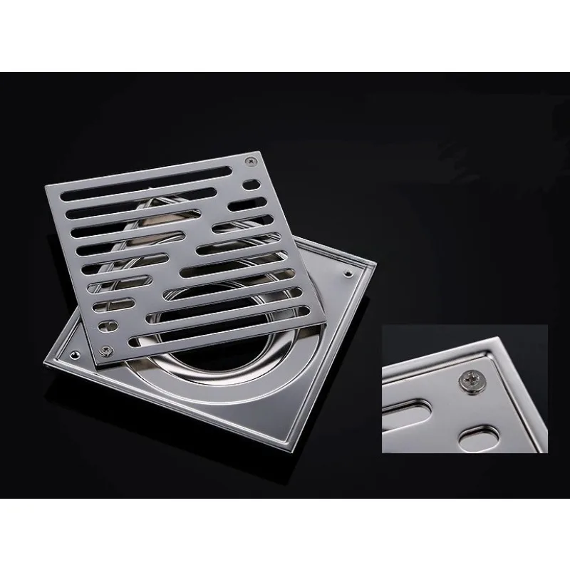 

Трап для пола из нержавеющей стали с защитой от запаха. Открытый балкон. Трап для пола из нержавеющей стали с большим расходом и антиблокирующей сеткой фильтра.