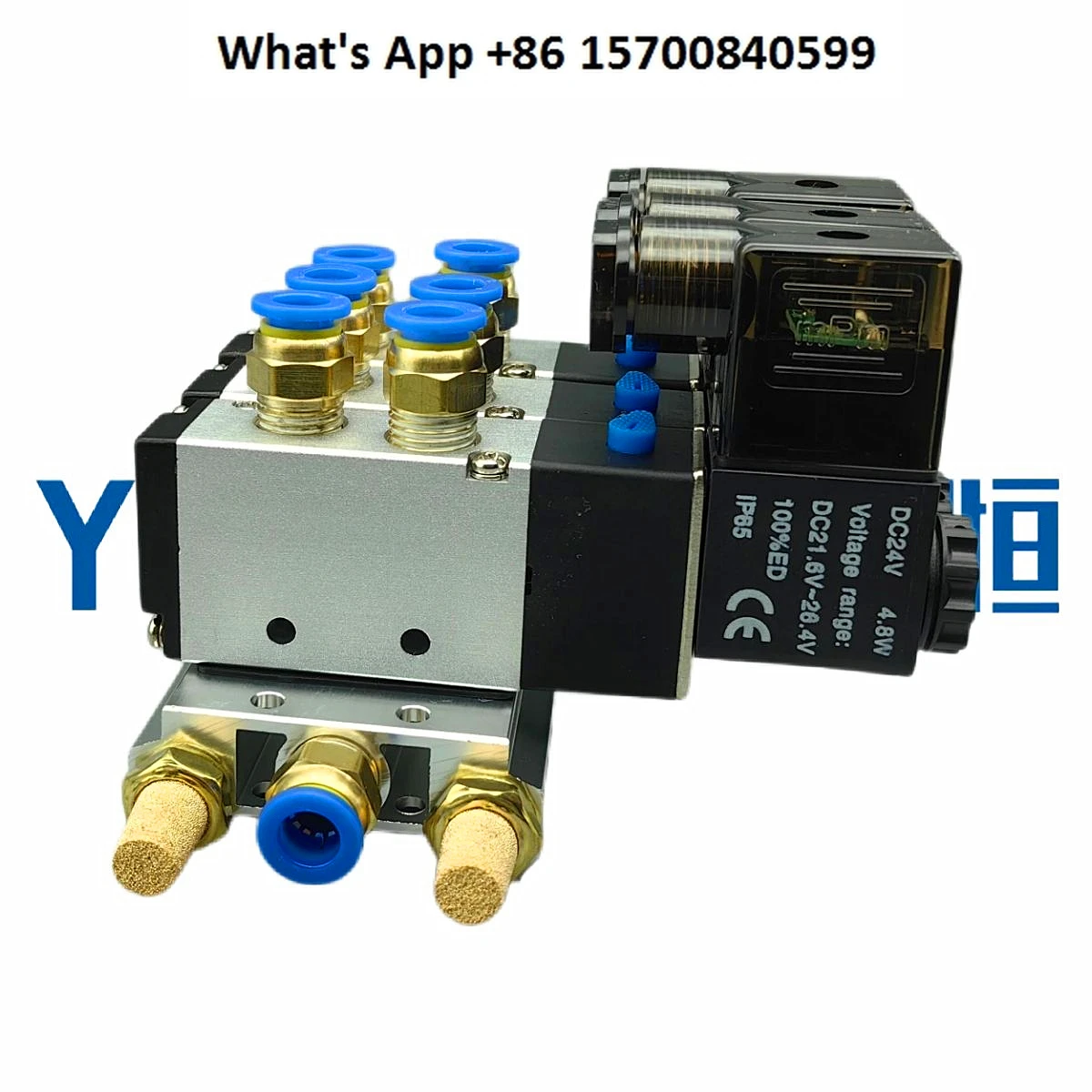 Solenoid valve group 4V210-08 pneumatic solenoid control valve switch 220v 24v cylinder base