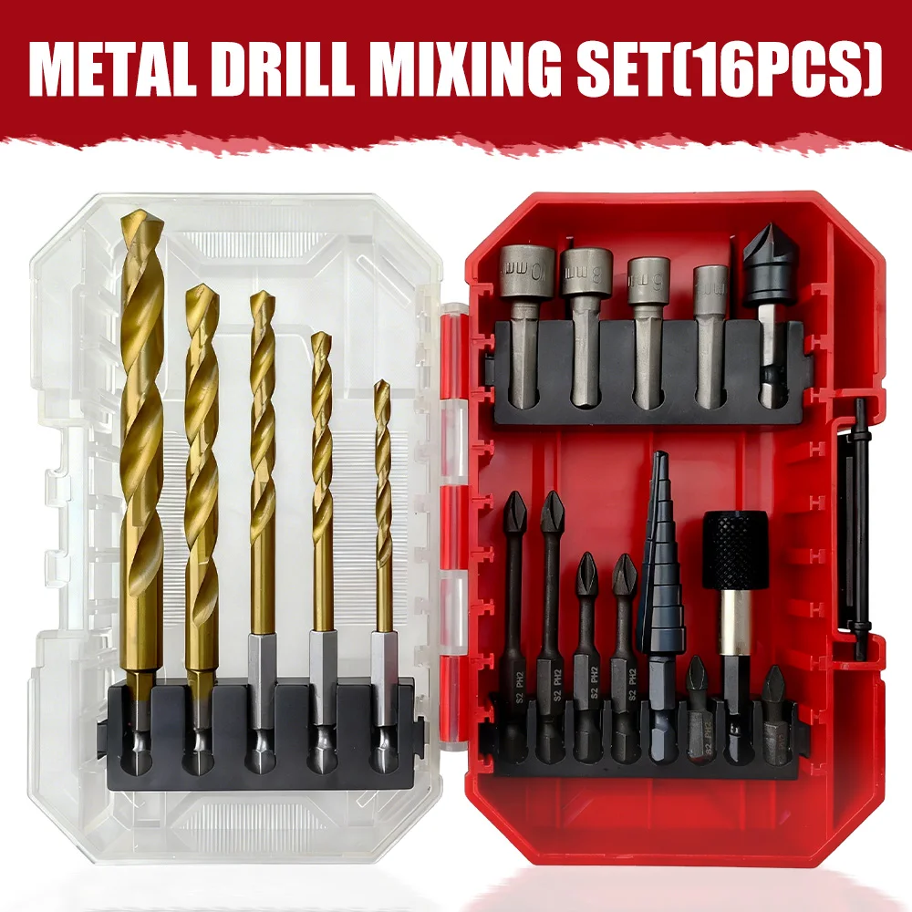 16PCS Twist Drill B…