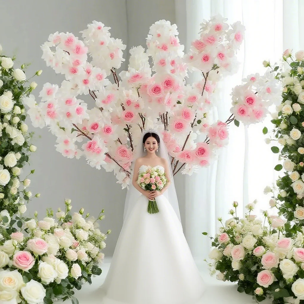 

Искусственные цветы, ветки вишни, 42-дюймовые искусственные шелковые цветы вишни, композиции для свадебной вечеринки, домашнего декора