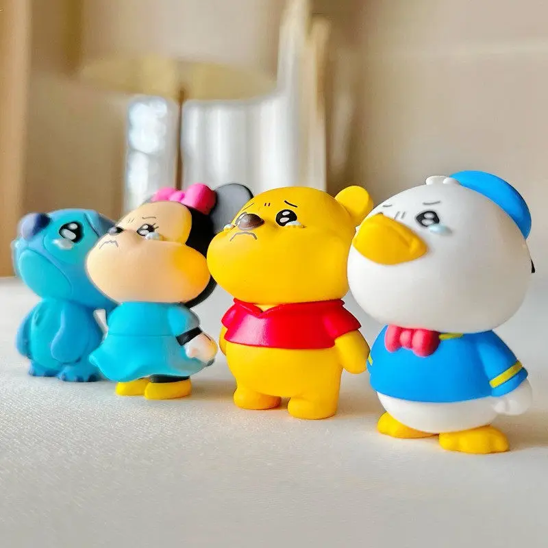 

Аниме-фигурка Tears Welling Up In Eyes Series слепая коробка Винни Утка Стич Kawaii Фигурка Коллекционные игрушки Праздничные подарки