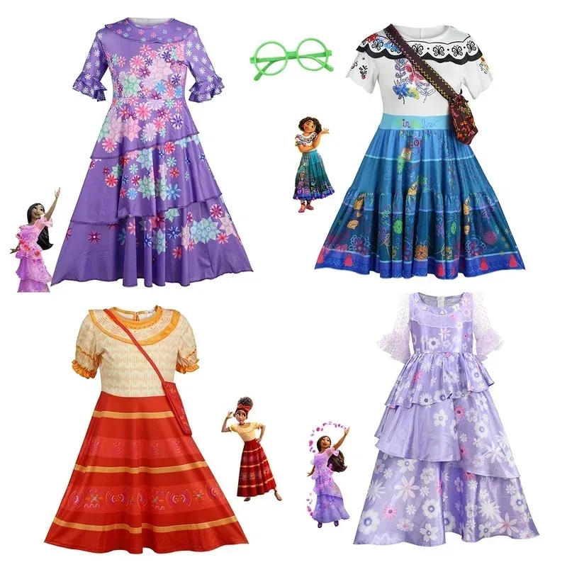 فستان حفلات للنساء والفتيات من NO4 Encanto فساتين تنكرية إيزابيلا مادريجال ملابس الأميرة الكرتونية أنيمي ميرابيل B VOCOS